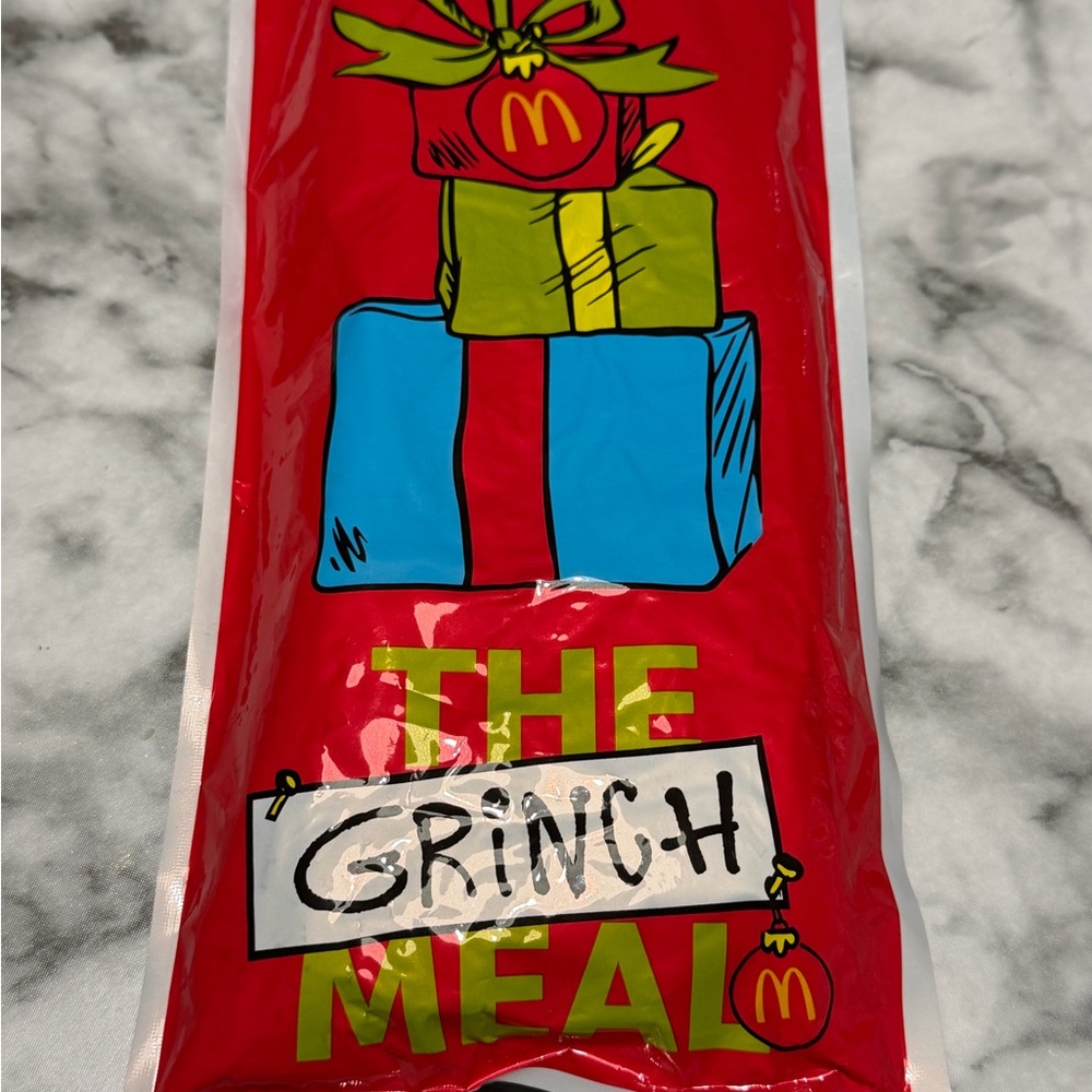 McDonald's The Grinch Green Socks, opened, never used, one pair